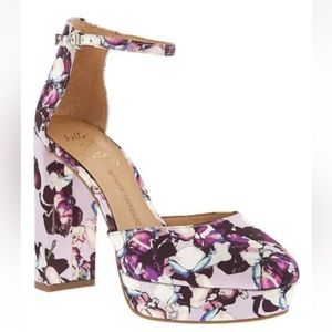 Banana Republic Villa Platform Pump SZ 5 Lilac